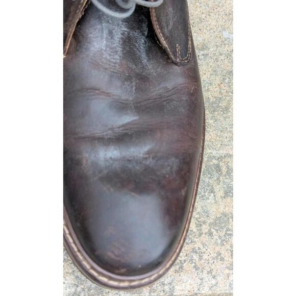 Cole Haan Mens Size 10.5 (M) Chukka Boots Brown Leather Suede Welt Ankle Lace-Up - Picture 2 of 9